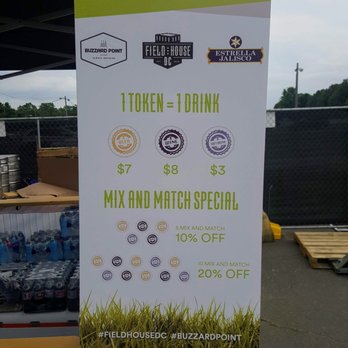Field House DC - Buy tokens to get drinks - Beer Gardens Near Me - Washington, DC, District of Columbia Field House DC - Buy tokens to get drinks - Beer Gardens Near Me - Washington, DC, District of Columbia