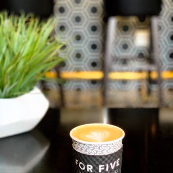 For Five Coffee Roasters - Great coffee, modern vibe. Love the inside of the cafe! - Coffee Roasteries Near Me - Manhasset, New York