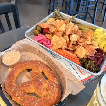 Flyway Brewing - Pretzel and a pickled board - Breweries Near Me - Fayetteville, Arkansas Flyway Brewing - Pretzel and a pickled board - Breweries Near Me - Fayetteville, Arkansas