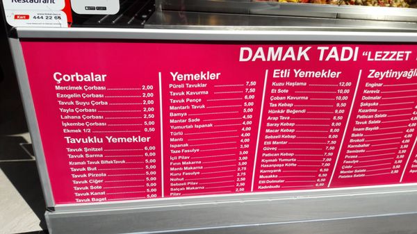 Menu photo 2 Damak Tadı İstanbul, 34