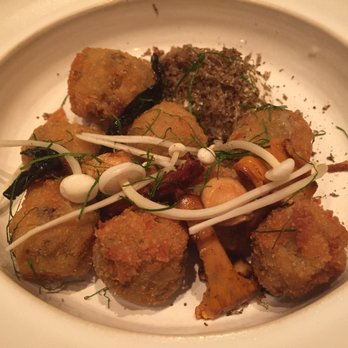 Mathias Dahlgrens Rutabaga - Mushroom croquettes with truffle cream - Swedish Near Me - Stockholm, Alberta