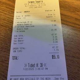Receipt