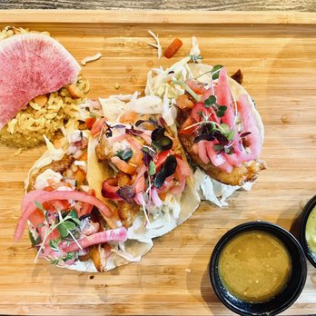 Del Mar Seafood Taqueria - Shrimp taco plate - Seafood Near Me - American Fork, Utah