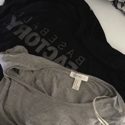 California Thrift Store - My two items. Dress for me and tee for Sonny Gilbert.