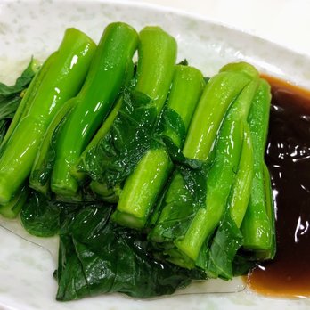 榮園麵家 - Side Choy Sum with Oyster Sauce - Noodles Near Me - Hong Kong, HK