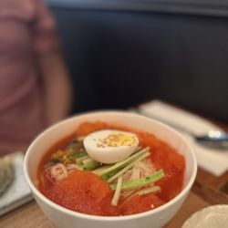 Yeolmu Kimchi Cold Noodles & Dumplings - $20