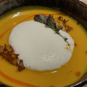 Bludorn - Squash soup - New American Near Me - Houston, Texas Bludorn - Squash soup - New American Near Me - Houston, Texas