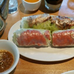 Pho 51 - Minced pork roll and grilled chicken roll