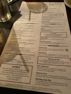Menu photo 2 Sam Kendall's Camden, SC