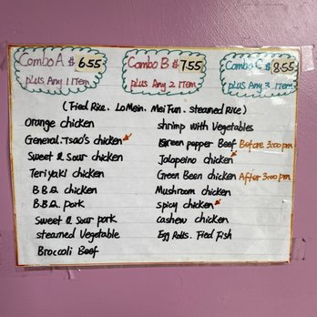 Golden Star Chinese - The most readable menu. It's by the front entrance. - Chinese Near Me - Silver City, New Mexico