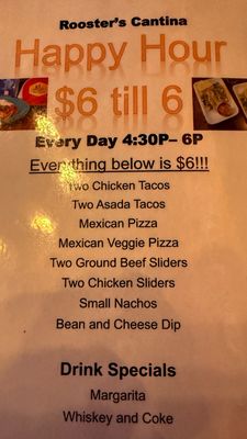 Menu photo 1 Rooster’s Cantina Bakersfield, CA