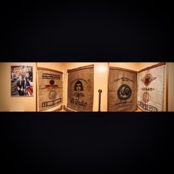 Bathroom for customers only -- 5/5 -- super clean, very soft TP & PT, and fun wall art!