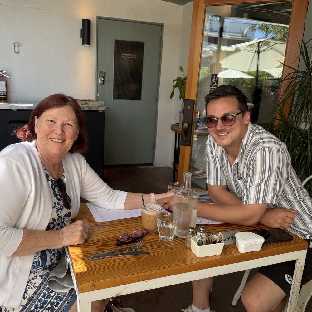 Alder & Sage - Patio brunch with my son - Breakfast & Brunch Near Me - Long Beach, California