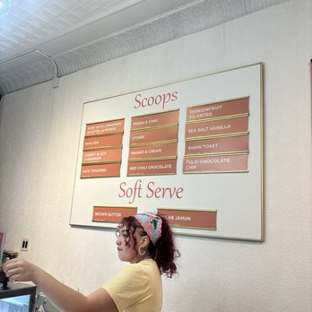 Malai - amazing service and this girl is beautiful! - Ice Cream & Frozen Yogurt Near Me - New York, New York