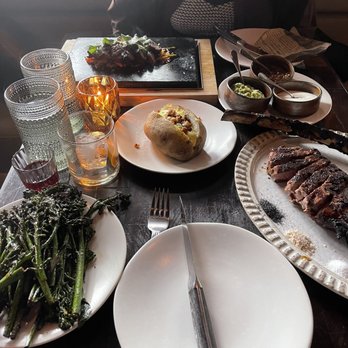 dLeña - Wagyu Steak a la Piedra* Tomahawk Broccolini Papa al Horno - Mexican Near Me - Washington, DC, District of Columbia dLeña - Wagyu Steak a la Piedra* Tomahawk Broccolini Papa al Horno - Mexican Near Me - Washington, DC, District of Columbia