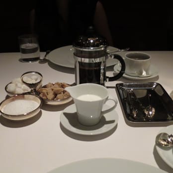 Addison - our coffee and cappucino came with 3 different sugar options - New American Near Me - San Diego, California