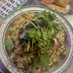 Royal Pig - Cambodian Fried Rice with Pork & Mama Hem's Egg Rolls