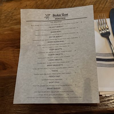 Menu photo 1 The Stokin' Goat Omaha, NE Menu photo 1 The Stokin' Goat Omaha, NE