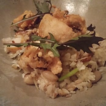 The Progress - Smoked black cod fried rice with squid and preserved lemon - New American Near Me - San Francisco, California The Progress - Smoked black cod fried rice with squid and preserved lemon - New American Near Me - San Francisco, California