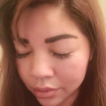 Jenny Lashes & 3D Microblading - 1 month eyebrow microblade touch up and eyelash extensions done by Jenny - Eyelash Service Near Me - South Gate, California