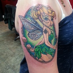Inked by Shaun L., 'Updated Tinkerbell'