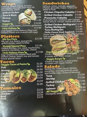 Menu photo 1 D’Todo Natural Bell, CA