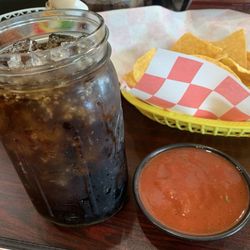 Los Compadres Mexican Restaurant - Love the Diet Coke and chips and salsa