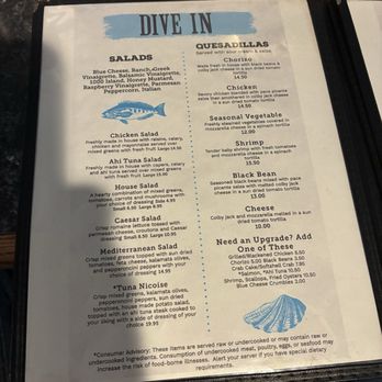 M & M's - Menu - New American Near Me - Oriental, North Carolina