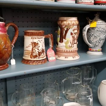 Audrey's Place - Steins and lots of glassware - Antiques Near Me - Indianapolis, Indiana