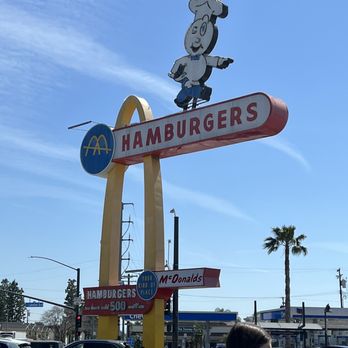 McDonald's Museum - Outside on the corner with the restaurant & museum. - Museums Near Me - Downey, California