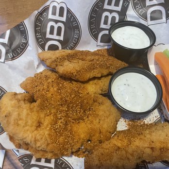 Drafts Burger Bar - Dry rubbed Cajun chicken strips. - American Near Me - Park City, Utah