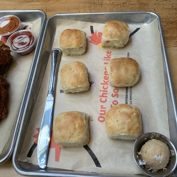 The Crack Shack - Those delicious mini biscuits - Chicken Shop Near Me - Costa Mesa, California