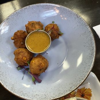 Bosscat Kitchen & Libations - PULLED PORK HUSH PUPPIES - Bars Near Me - Orange, California Bosscat Kitchen & Libations - PULLED PORK HUSH PUPPIES - Bars Near Me - Orange, California