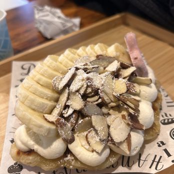 Cafe Joy - Banana Almond Cruffle (croissant waffle) - Coffee & Tea Near Me - Bellevue, Washington Cafe Joy - Banana Almond Cruffle (croissant waffle) - Coffee & Tea Near Me - Bellevue, Washington