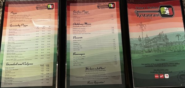 Menu photo 3 Anna's Italian Restaurant Hampton, VA