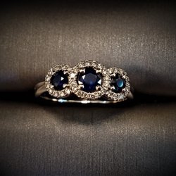 Marin Gold and Silver - 14k white Gold with Sapphires and Diamonds