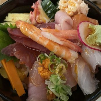 Sushi Katsu-Ya - Chirashi bowl. Fresh and tasty. Such a wide variety of fish to eat. Amazing! - Sushi Bars Near Me - Studio City, California Sushi Katsu-Ya - Chirashi bowl. Fresh and tasty. Such a wide variety of fish to eat. Amazing! - Sushi Bars Near Me - Studio City, California