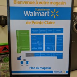Walmart - Store map in French. April 2019