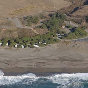 Wright's Beach Campground - Wright's Beach from the sky - Campgrounds Near Me - Bodega Bay, California
