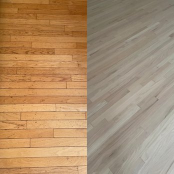 Prospect Hardwood Flooring - Before (left) and after (right) - Flooring Near Me - Manassas, Virginia Prospect Hardwood Flooring - Before (left) and after (right) - Flooring Near Me - Manassas, Virginia