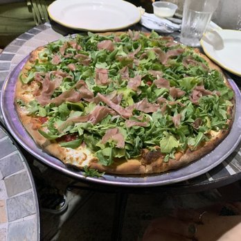 Forgia Brick Oven Pizzeria - Prosciutto and arugula pizza on top of margherita. Yummy!! They don't skimp of the toppings!! - Pizza Near Me - Suffern, New York Forgia Brick Oven Pizzeria - Prosciutto and arugula pizza on top of margherita. Yummy!! They don't skimp of the toppings!! - Pizza Near Me - Suffern, New York