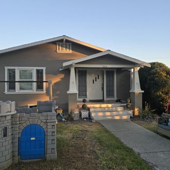 Golem Roofing - Front porch, he made the columns beautiful again! - Roofing Near Me - Long Beach, California Golem Roofing - Front porch, he made the columns beautiful again! - Roofing Near Me - Long Beach, California
