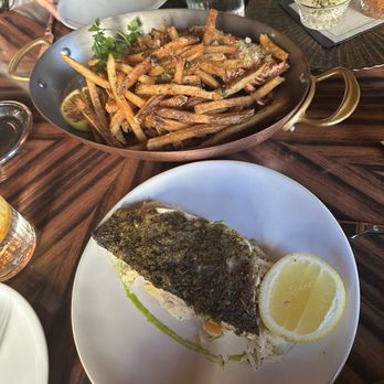 Catch NYC - Roasted Maine Lobster Frites and Herb Roasted Branzino - Asian Fusion Near Me - New York, New York Catch NYC - Roasted Maine Lobster Frites and Herb Roasted Branzino - Asian Fusion Near Me - New York, New York