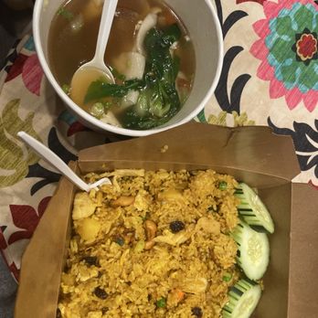 Peinto Thai Kitchen - Wonton Soup and Pineapple Fried Rice - Thai Near Me - Las Vegas, Nevada