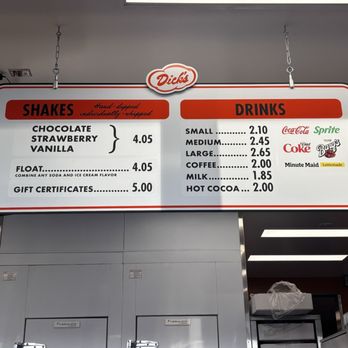 Dick's Drive-In - Menu - Burgers Near Me - Everett, Washington