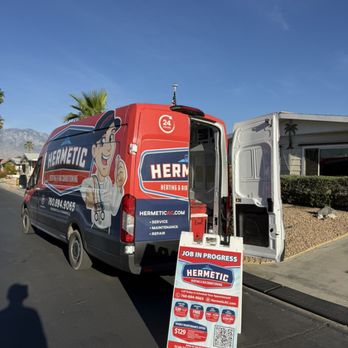 Hermetic Heating And Air - Performing installation - Heating & Air Conditioning/HVAC Near Me - Palm Desert, California Hermetic Heating And Air - Performing installation - Heating & Air Conditioning/HVAC Near Me - Palm Desert, California