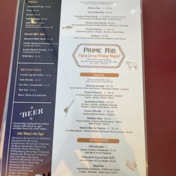 Stetson's at Yogo Inn - Menu as of 9/5/26