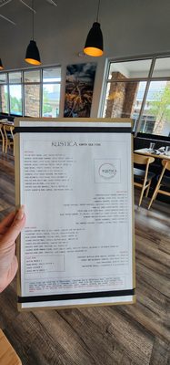 Menu photo 8 Rustica Earth Sea and Fire St. Augustine, FL