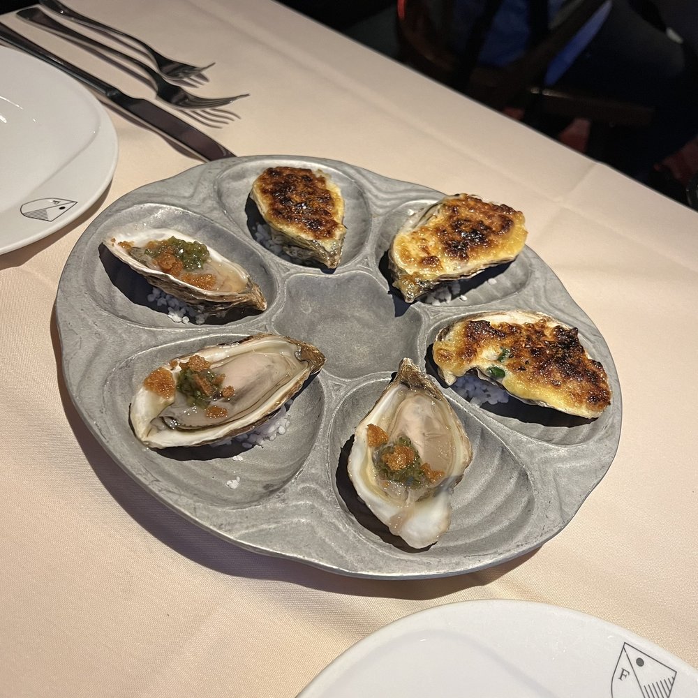 Oysters. Oysters.