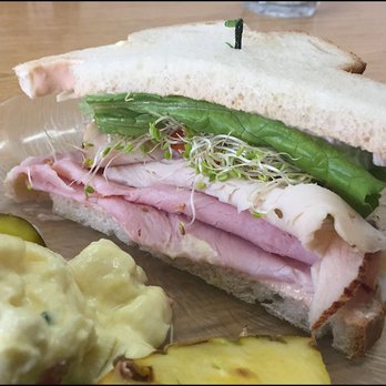 A Slice of Goodness - "Turkey and Ham" sandwich, you can see all of the goodness the sandwich has to offer... - Desserts Near Me - Roseville, California